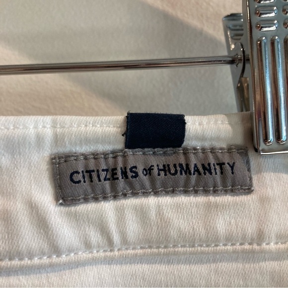 CITIZENS OF HUMANITY Sz 32 Rocket Crop High Rise Skinny White Jeans - Picture 7 of 11